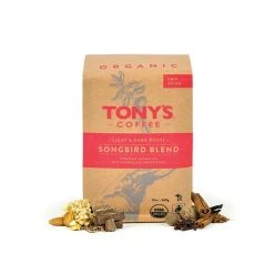 Tony's Coffee Songbird Blend Fair Trade & Organic Coffee